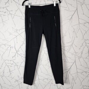 Cambio Black Stretch Knit High Rise Jaden Athletic Trousers